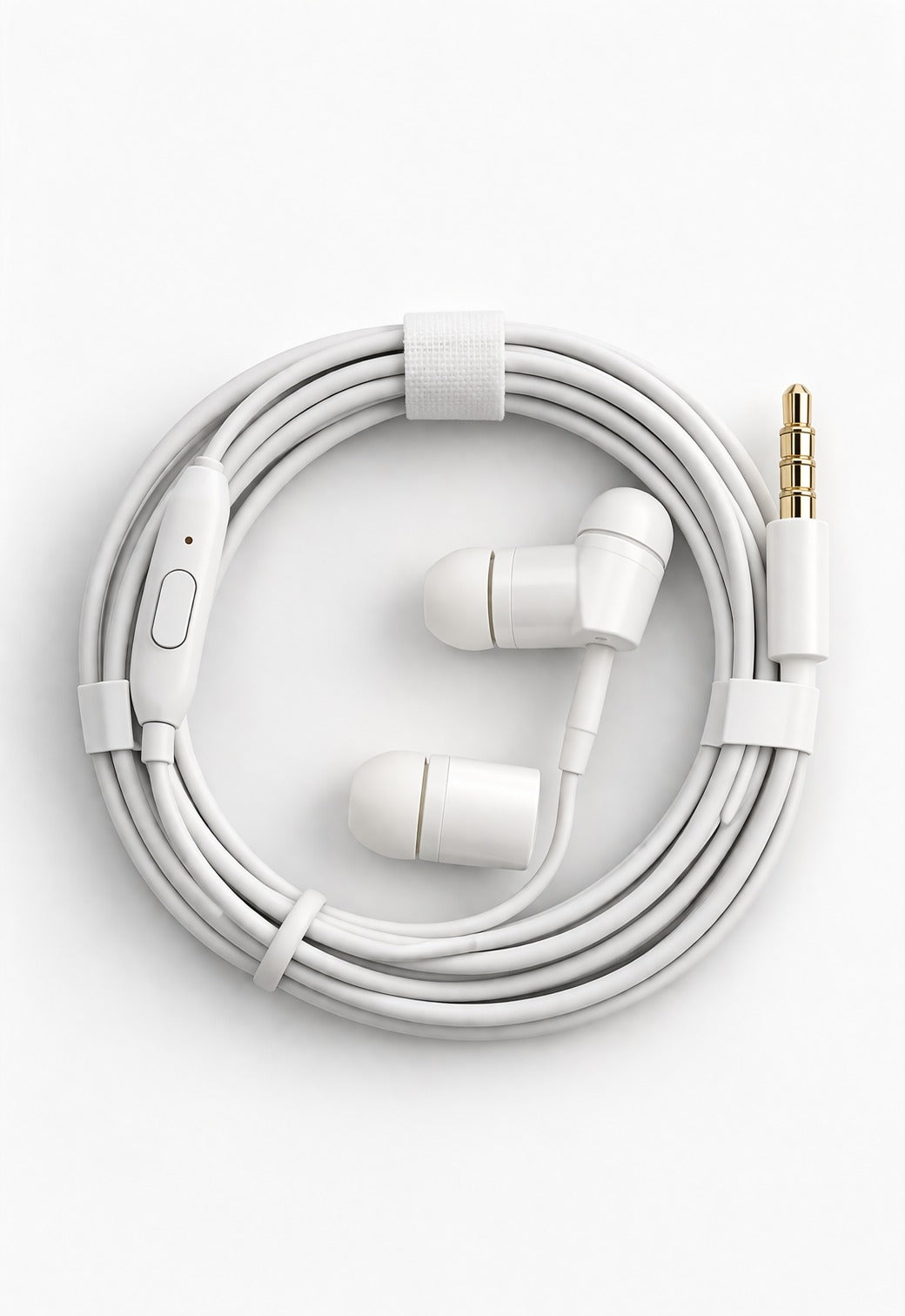 White Wired In-Ear Earphones