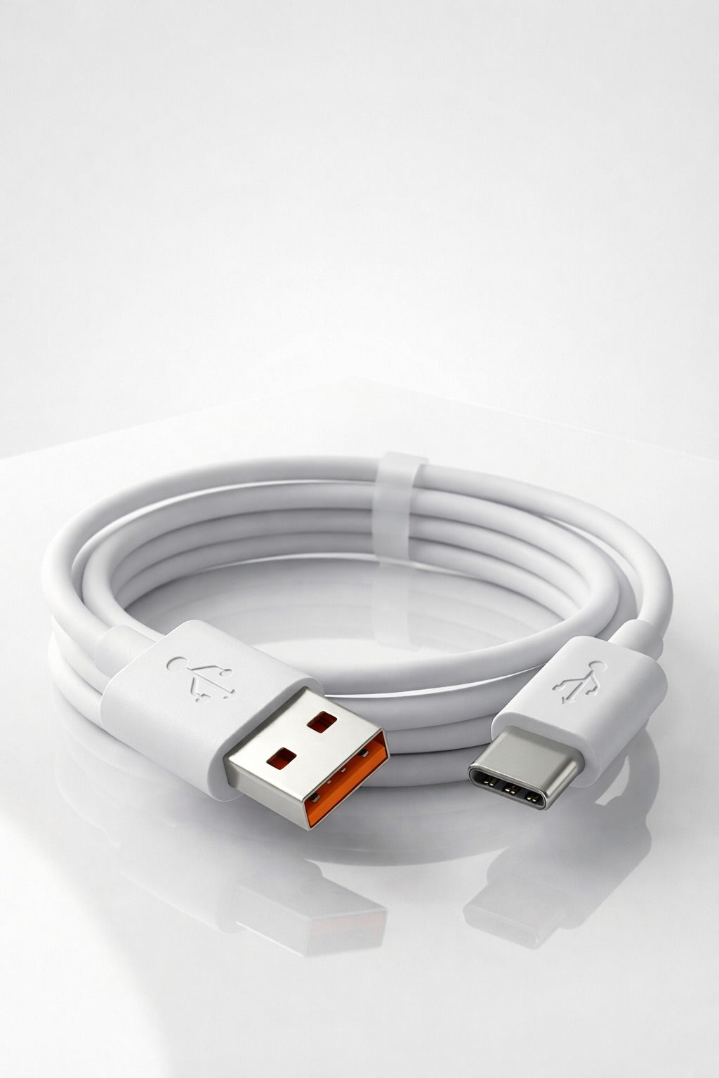 White Type C Cable