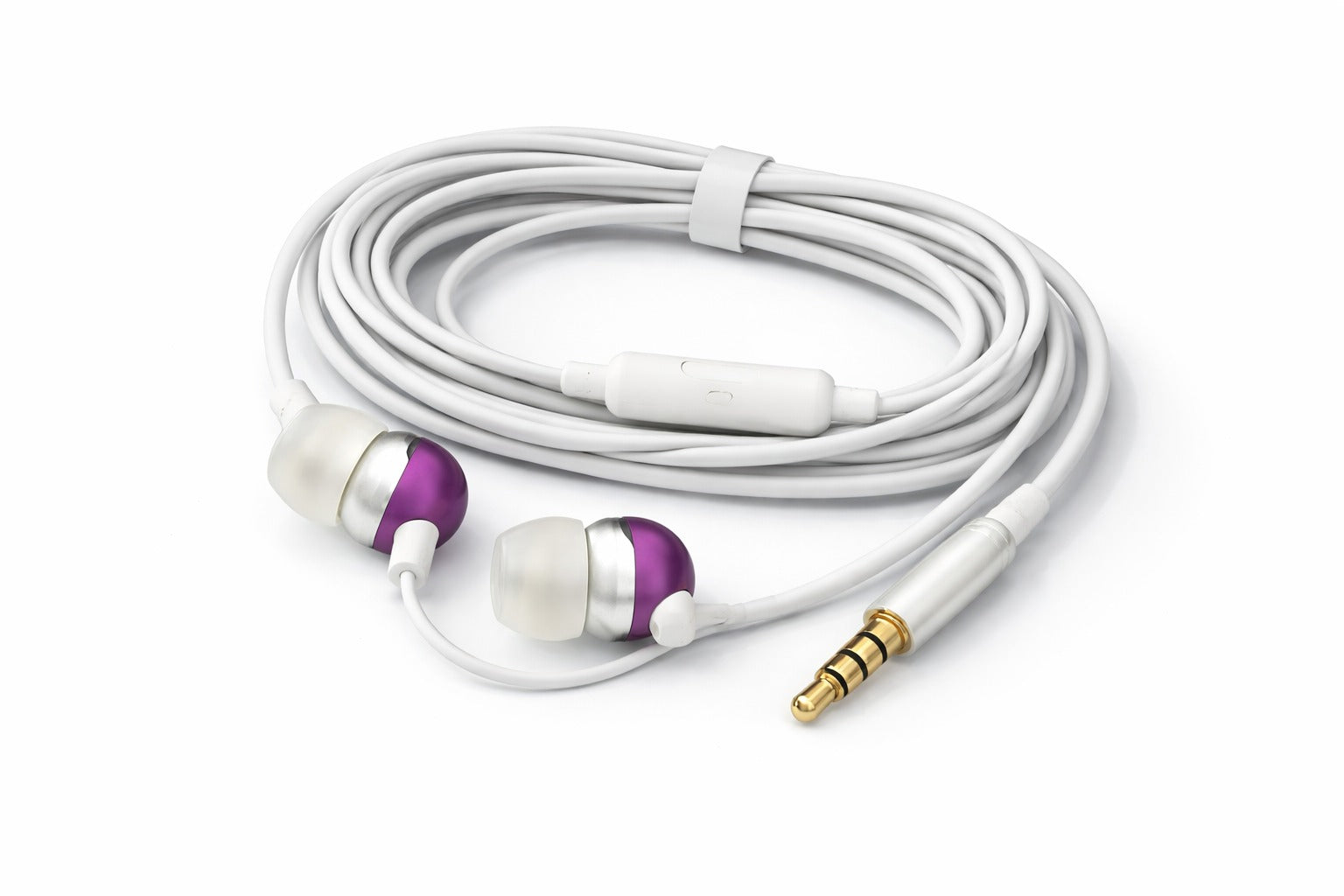 Purple Wired Earphones